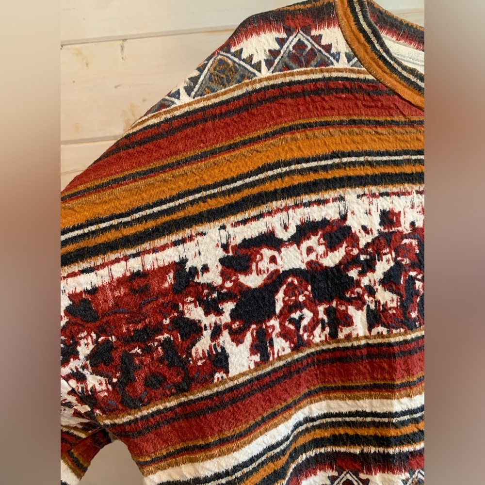 Zara | Trafaluc Tribal Design Textured Sweater - Picture 3 of 8